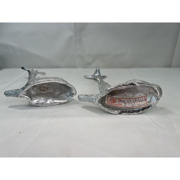 Set Of Vtg Poompuhar Indian‎ Folk Art Decorative Giraffes Silver Tone 7.5” - Picture 12 of 14